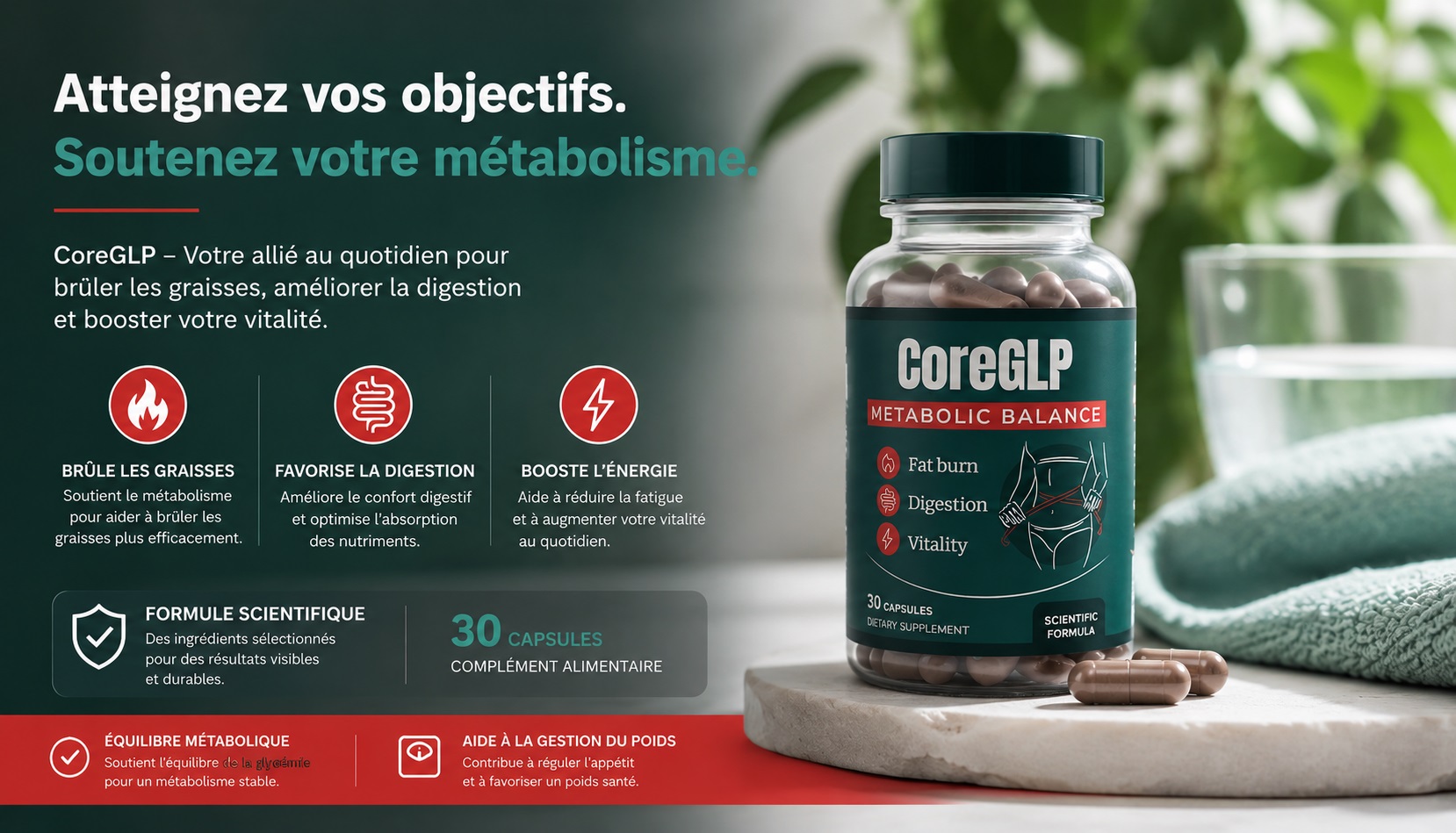 CoreGLP – Atteignez vos objectifs, soutenez votre métabolisme